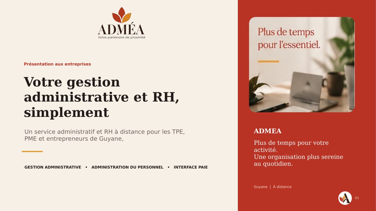 Aperçu de la présentation ADMÉA